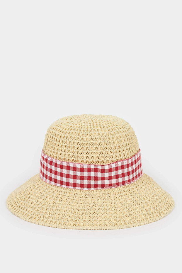 D8423A8Bg286 Beige Straw Hat for Girls