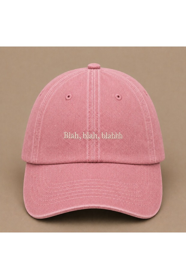 Blah Blah Blah (Falan Filan) Embroidered Vintage Washed Cap Hat