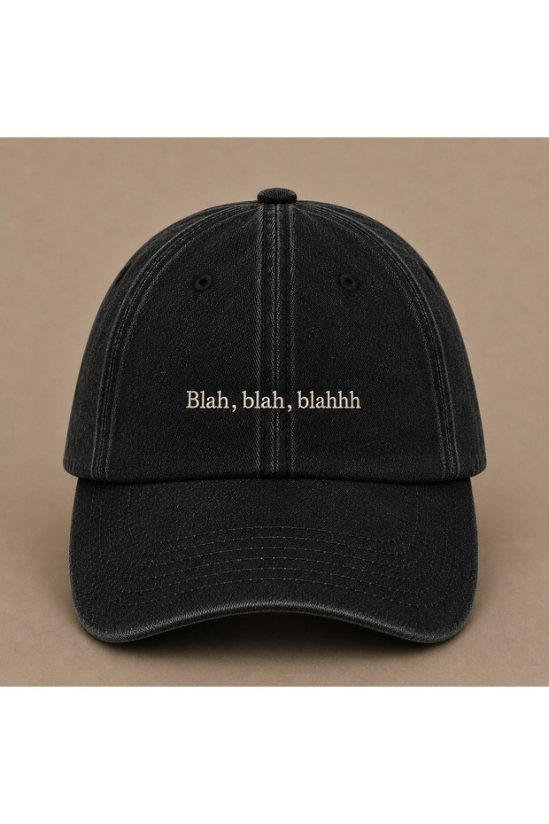 Blah Blah Blah (Falan Filan) Embroidered Vintage Washed Cap Hat