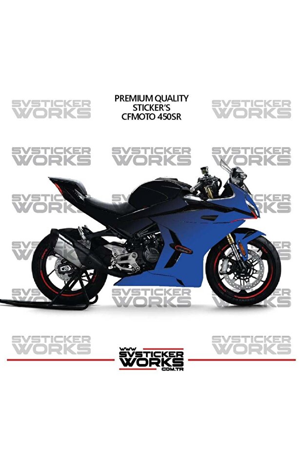 ملصق طلاء CFMOTO 450SR ثنائي اللون، طقم جاهز لتزيين المحرك، عالي الجودة