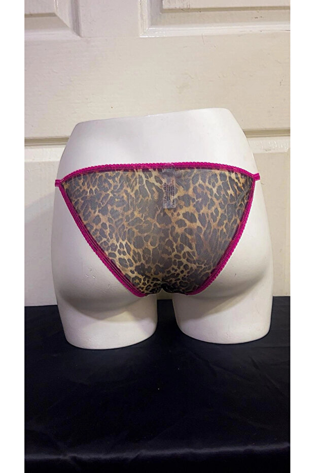 Leopard Patterned Half Support Bra Set - 7