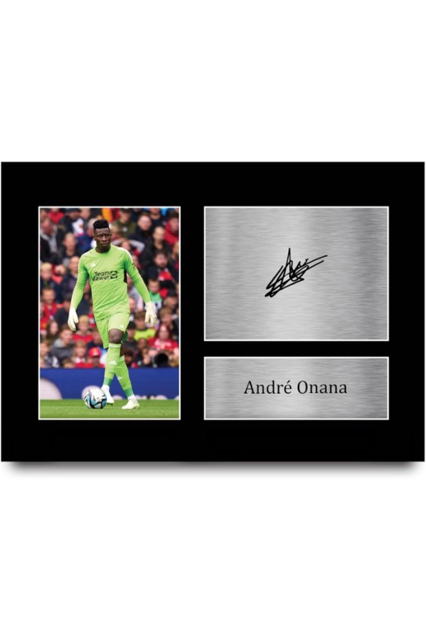 A4 Andre Onana Gifts Printed Signed Autograph Picture for Football Fans and Supporters - A4