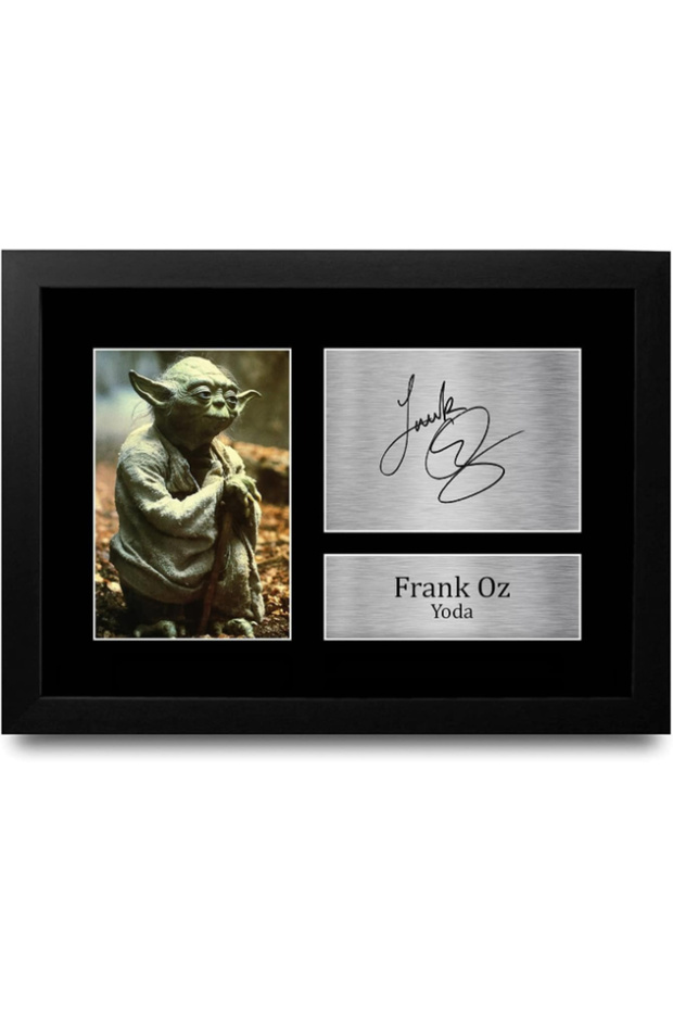 FR Frank Oz Gift Signed FRAMED A4 Printed Autograph Star Wars Gifts Yoda Print Photo Picture Display