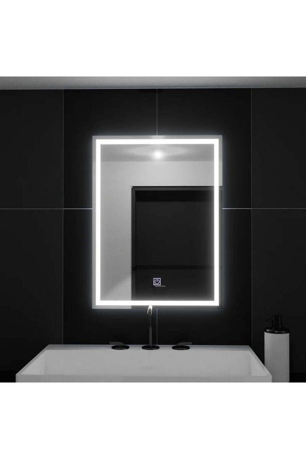 Rectangular LED Mirror, 50x70cm, FRAME Basic Touch