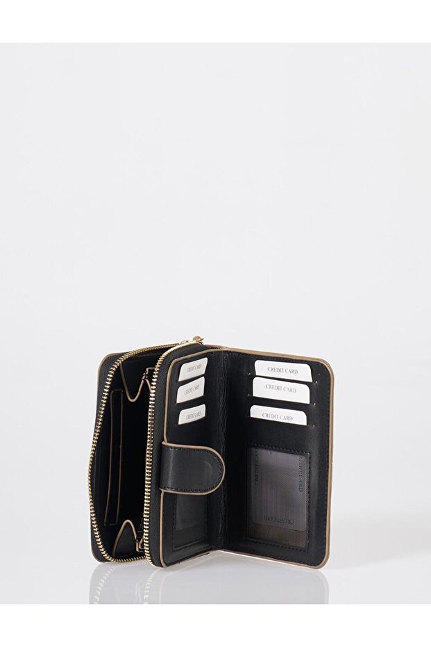 Monogram Patterned Wallet Black - 4