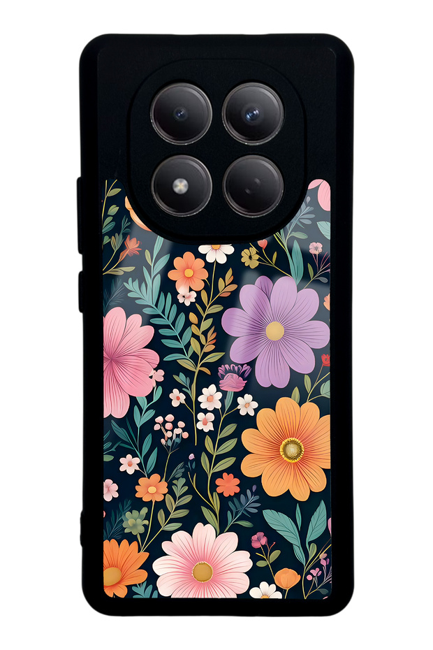 Xiaomi Redmi Note 15 Glossy Phone Case with Flowers Design
