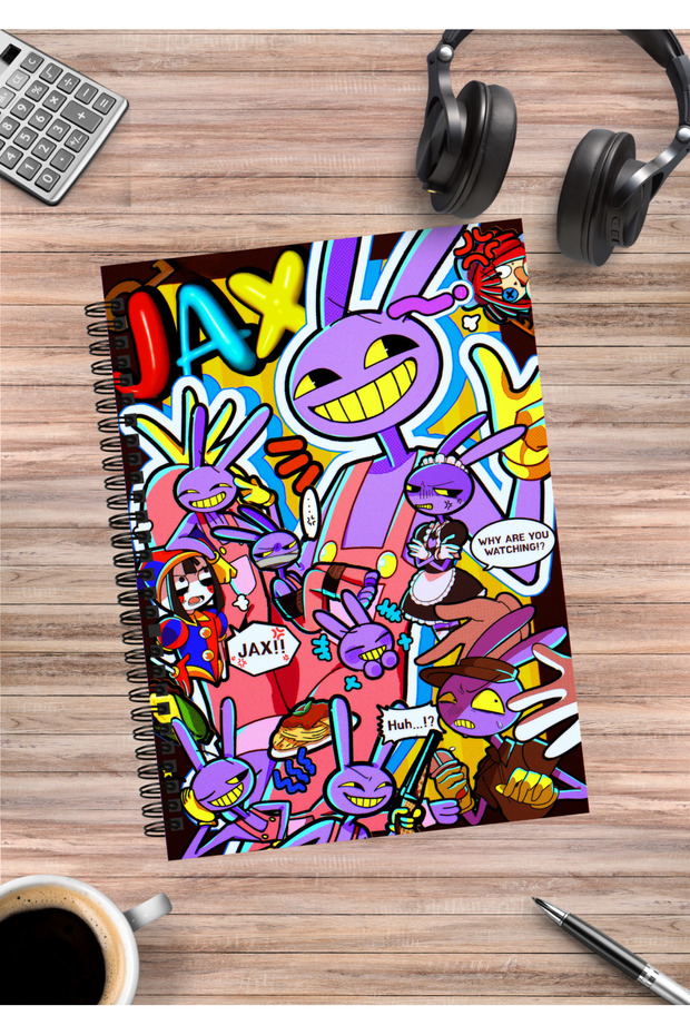The Amazing Digital Circus Anime Spiral Notebook A5 (50 Sheets)