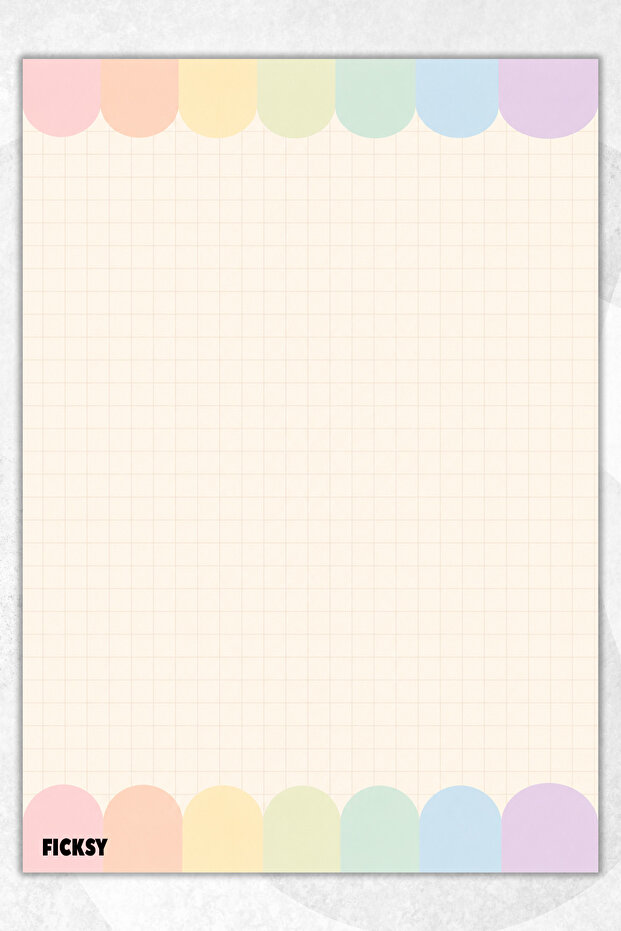 A5 Notepad Checkered Notebook - 50 Sheets - Memopad - Notepad - Notepad - Note Paper - 1
