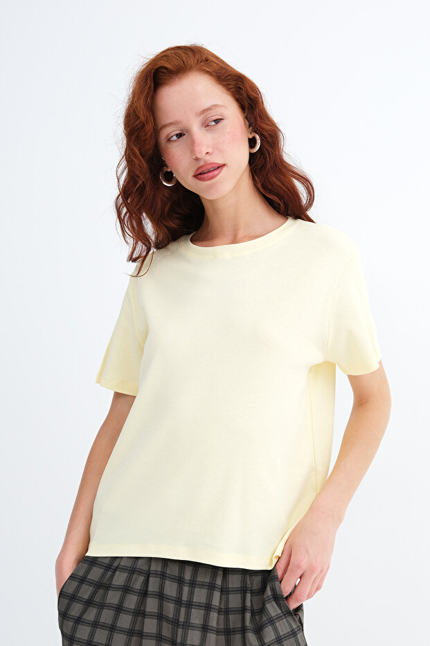 guler rotund basic tricou P1904 - 5