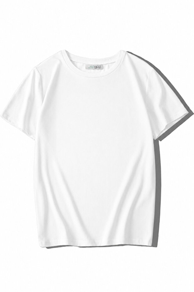 Unisex Kids Basic White T-Shirt