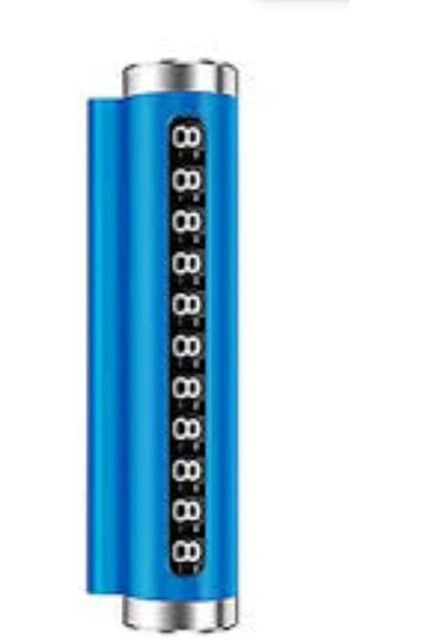 Temporary Parking Card, Rotatable Cylinder Dashboard Display, 10.5CM x 2.7CM, random Color