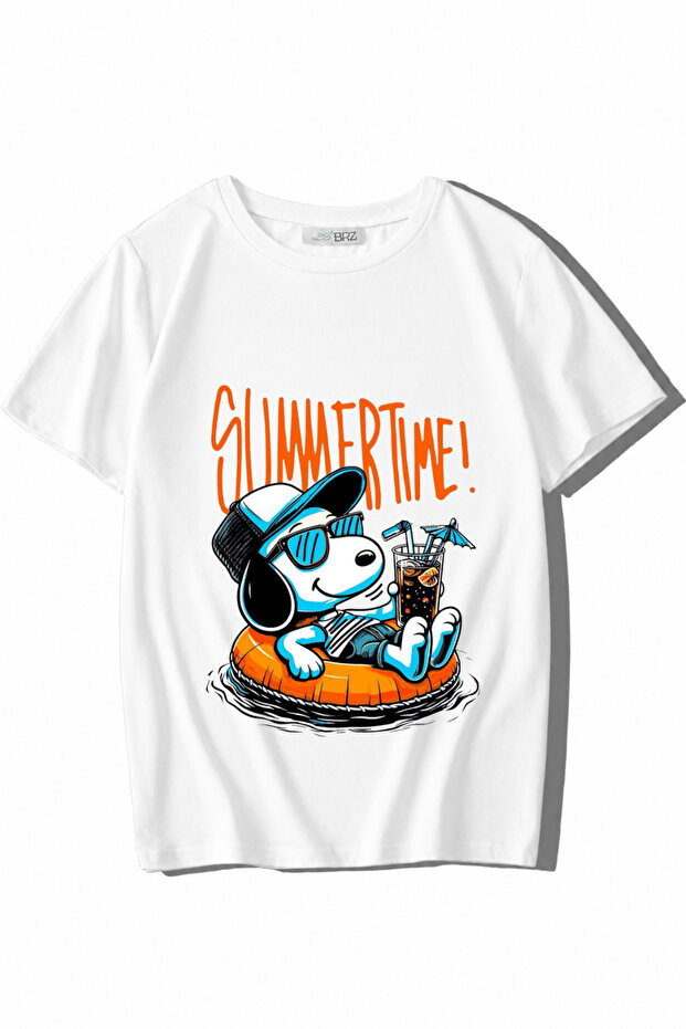 Unisex Kids Summertime T-Shirt White