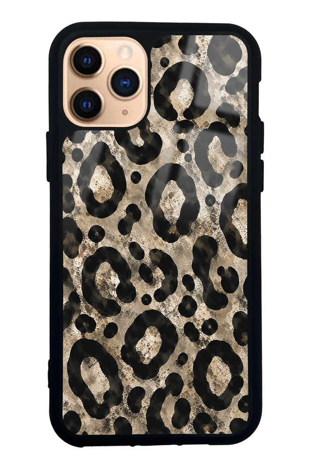 iPhone 11 Pro Brown Leopard Design Glossy Phone Case