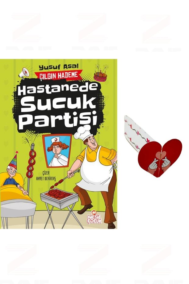 Çılgın Hademe Hastanede Sucuk Partisi Yusuf Asal Özel Tasarım Kalp Ayraç Hediyeli