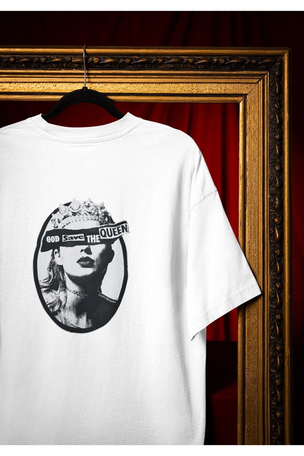 Taylor Printed Circular Neck Cotton Oversize Fit Unisex Short Sleeve Tshirt
