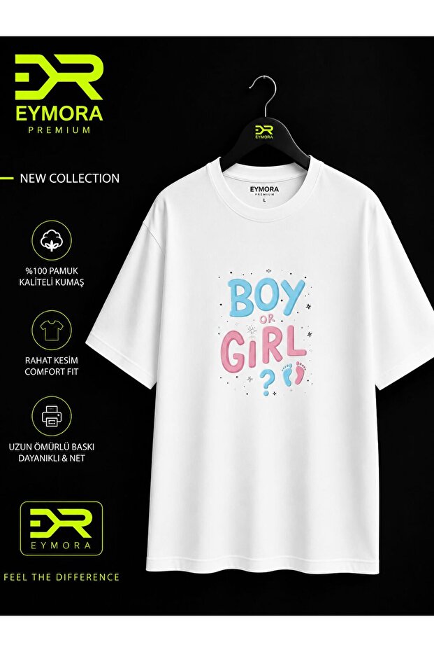 Boy or Girl Text Printed Gender T-Shirt