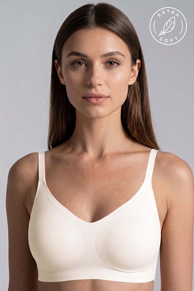 Egyptian Laser Cut Bra Ecru