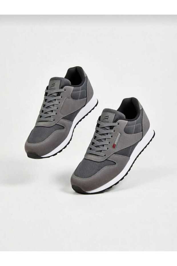 Men's Smoked Daily Flexible Lace-Up Breathable Comfortable Soft Sole Sneaker Sports Shoes