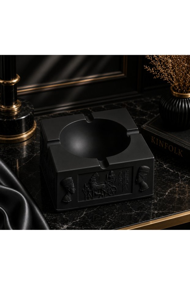 Ancient Egyptian Themed Ashtray (Black)