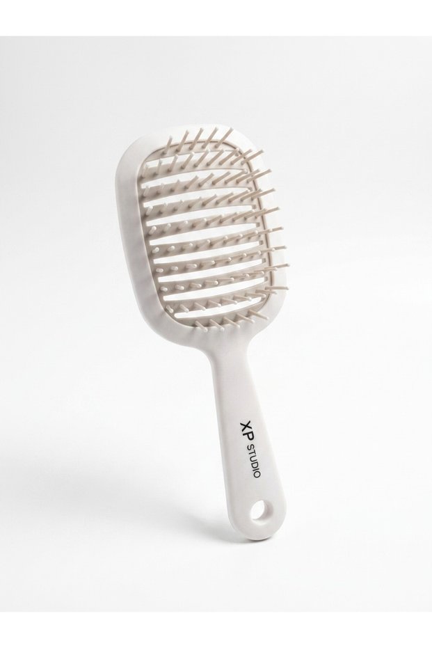 Oval Hole Hair Brush Wet Dry Hair Detangling Comb Lilac