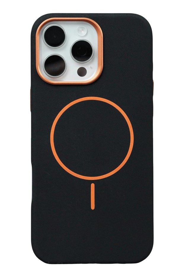 Zengemtr iPhone 16 Pro Max Luno Leather Magsafe Cover (160453) - Black