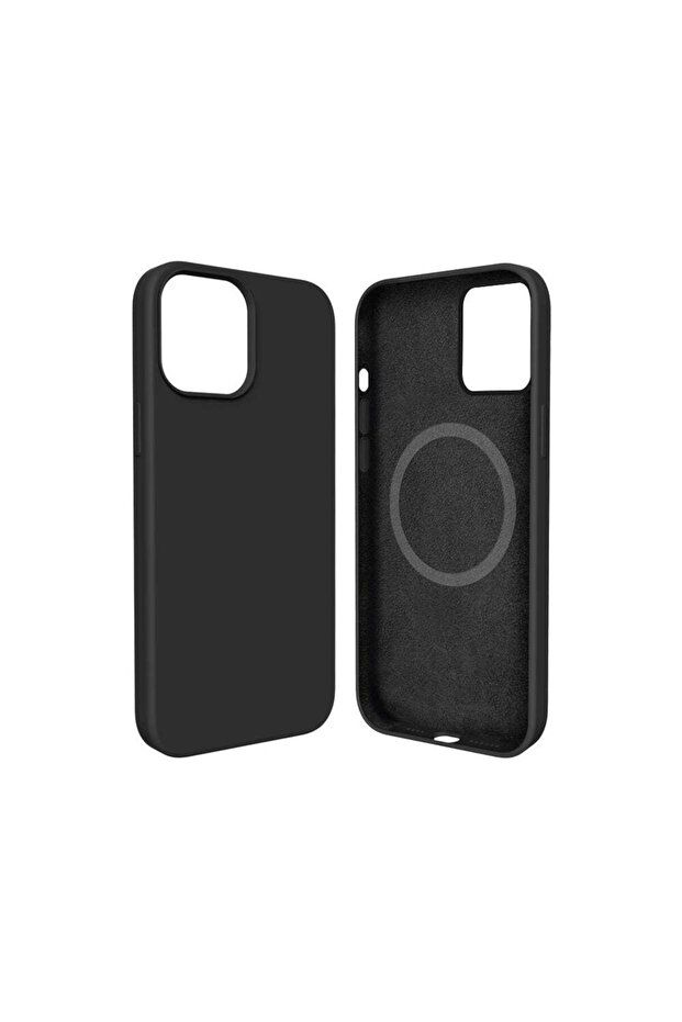 Maxgaurd Efficiente-Series iPhone 13 Magnetic Liquid Silicone case(Black)