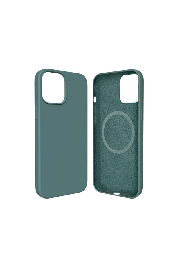 Maxgaurd Efficiente-Series iPhone 13 Pro Max Magnetic Liquid Silicone case(Green)