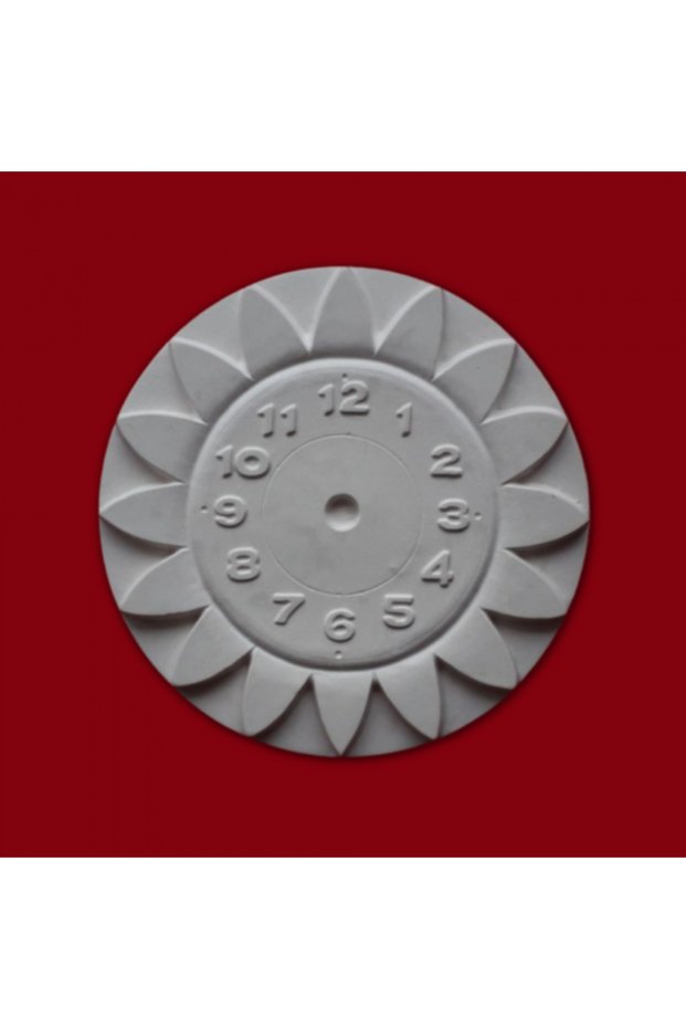 Plaster painting Clock, 16.30 cm