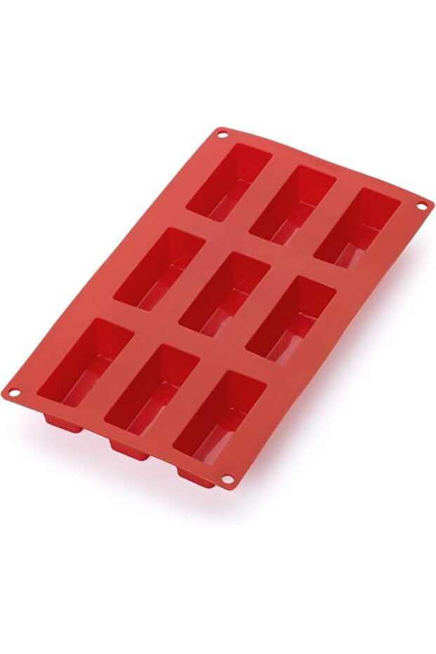Mini Loaf Tins 9 Holes Silicon Platinum
