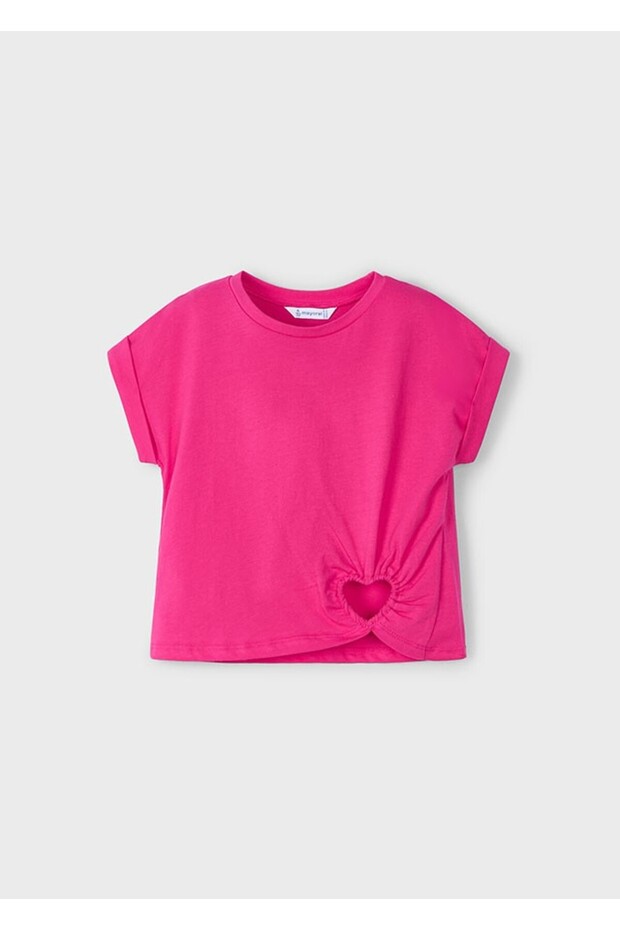 3006 Girl's Heart Detailed Tshirt