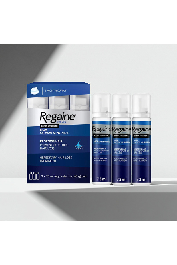 Men’s 5% Minoxidil Foam Triple Pack - 3 Months Supply