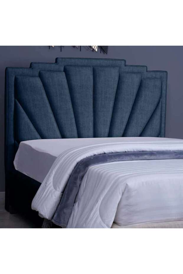 URANUS HEADBOARD CHANEL NAVY BLUE L-160 : H-125 CM