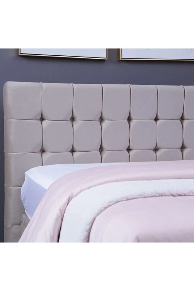 Vista Headboard Velvet Beige L-160 : H-125 Cm