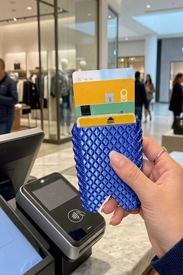 Credit Card Holder Dragon Scale Design