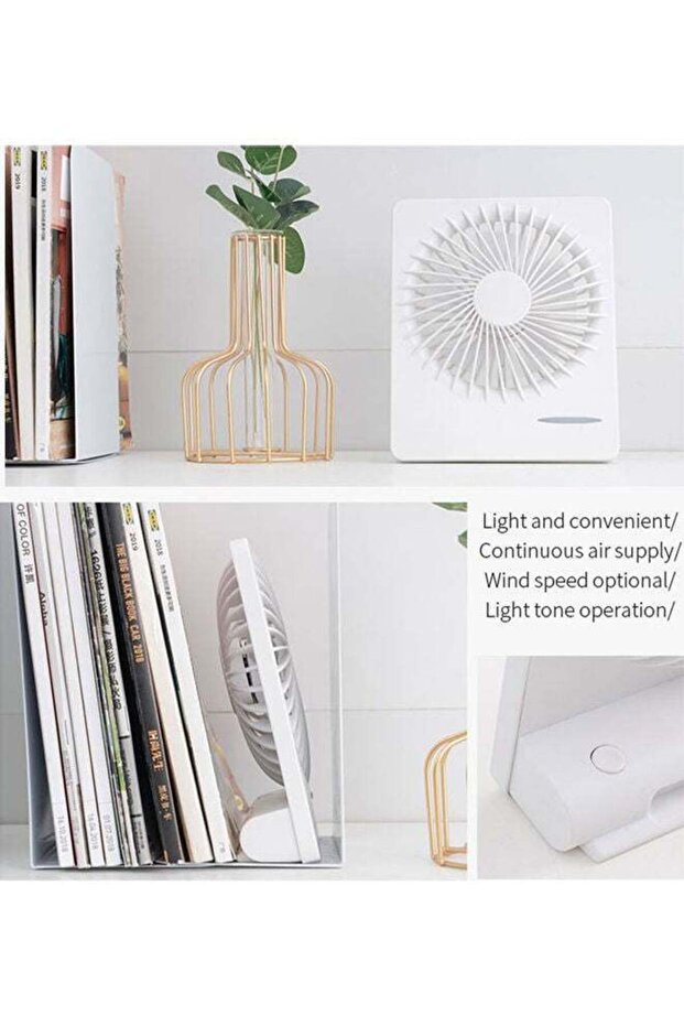 Portable USB Rechargeable Fan HH-188 White