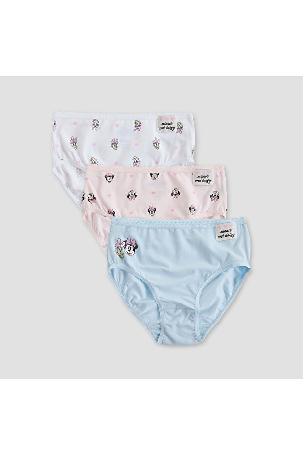 Pack of 3 Briefs with Minnie Mouse and Daisy Duck Print