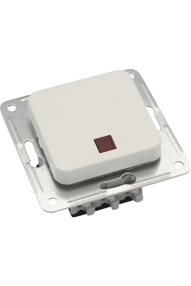 Roth Lange Basic single switch & ladder head, with light, white