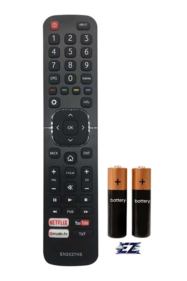 Remote Control for Smartense Hisense UHD TV Models with Battery