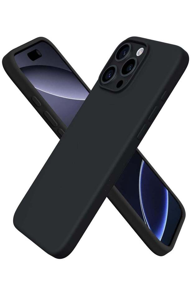 Soft Black Silicone Case for iPhone 16 Pro Max 6.9” - Shockproof & Durable Protection
