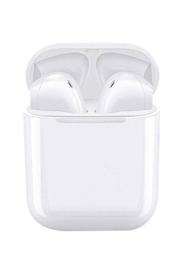 Earphone Airbuds True Wireless Earbuds with Portable Charging Case - White