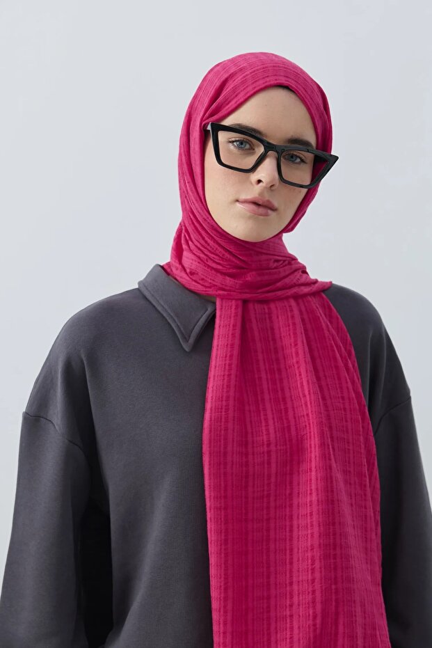 شال Misto Cotton Series باللون الفوشيا