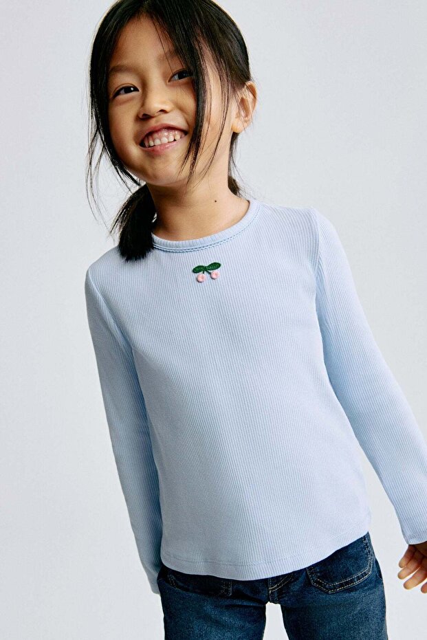 Ribbed cotton top