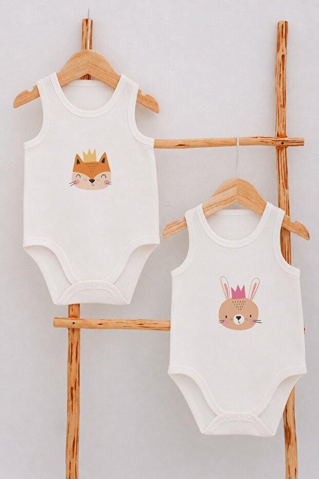 100% Organic Cotton 2-Piece Athlete Baby Bodysuit Set