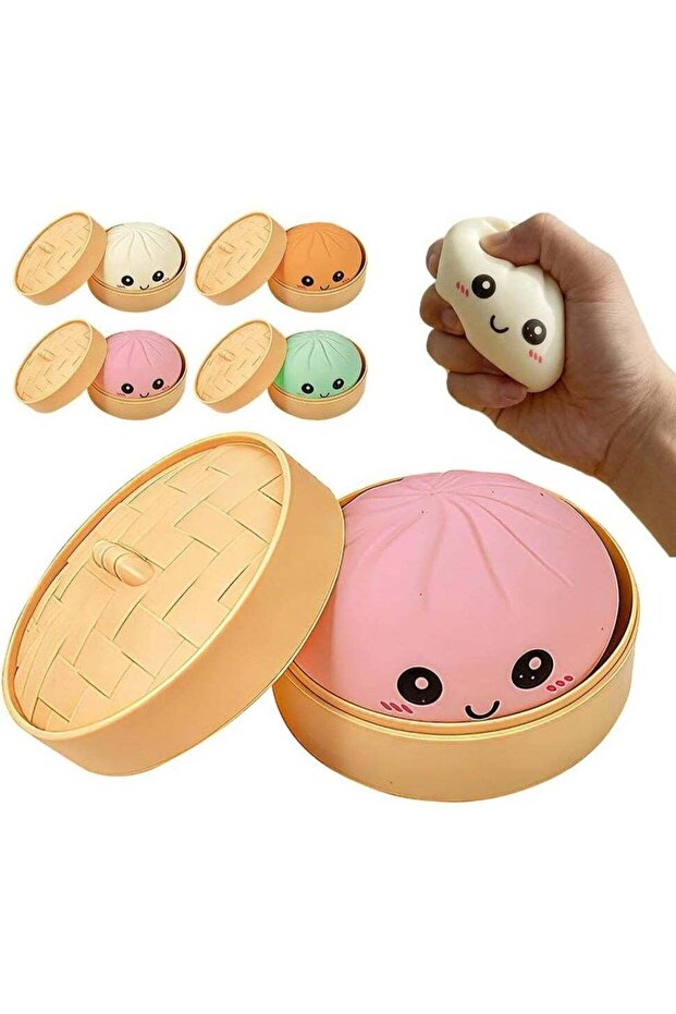 Mystery Squishy Dumpling Box, Dumpling Squishies Handmade Pressure Relief Balls, Easter Bask