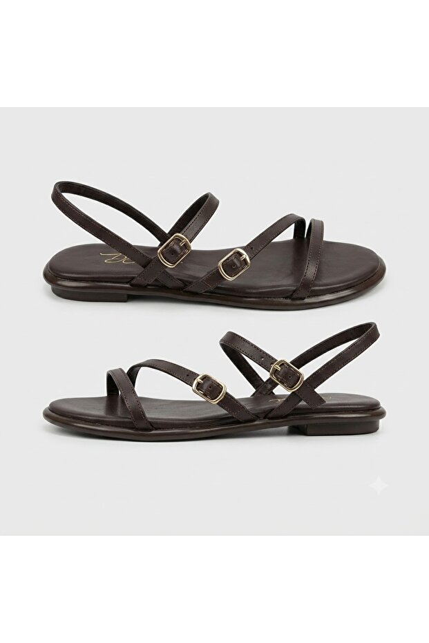 (White) Casual Women's Sandals Brown