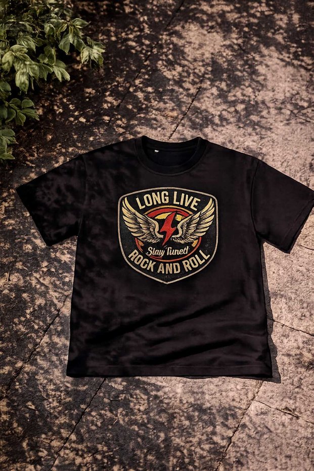 Men's Oversize Printed 100% Cotton T-shirt
