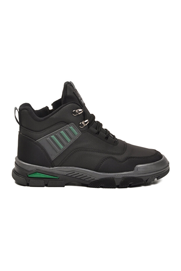 Black-Green Fleece Unisex Outdoor Boots 444 g