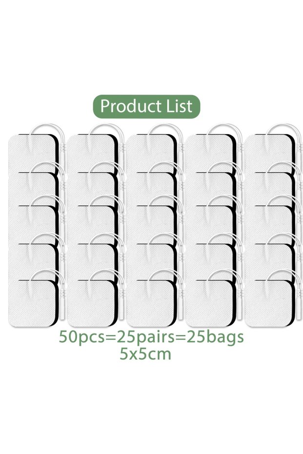 Z1-128-50Pcs 5x5cm 10/20/50PCS Electrode Tens Pads Self Adhesive Gel For Acupuncture Massager Patche