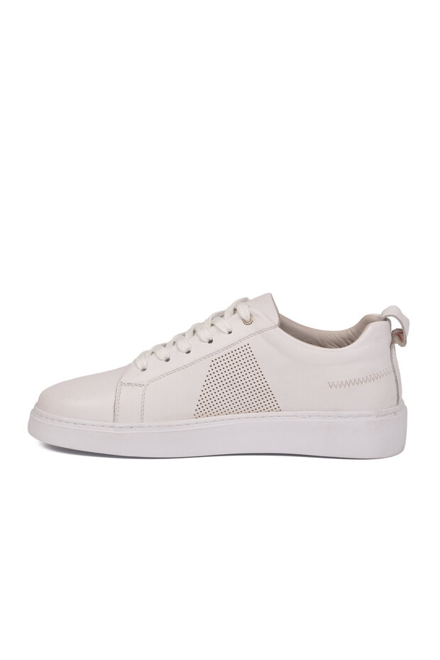 White Genuine Leather Men's Casual Shoes 061316L m
