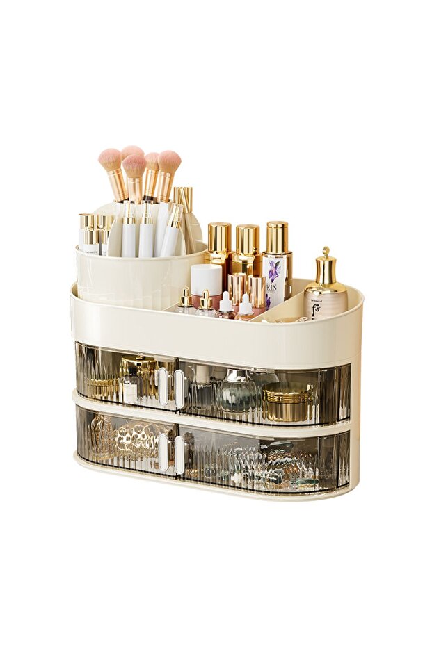 Multi-Functional Cosmetic and Jewelry Organizer with Drawers